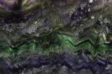Colorful, Polished Fluorite Slab - China #333266-1